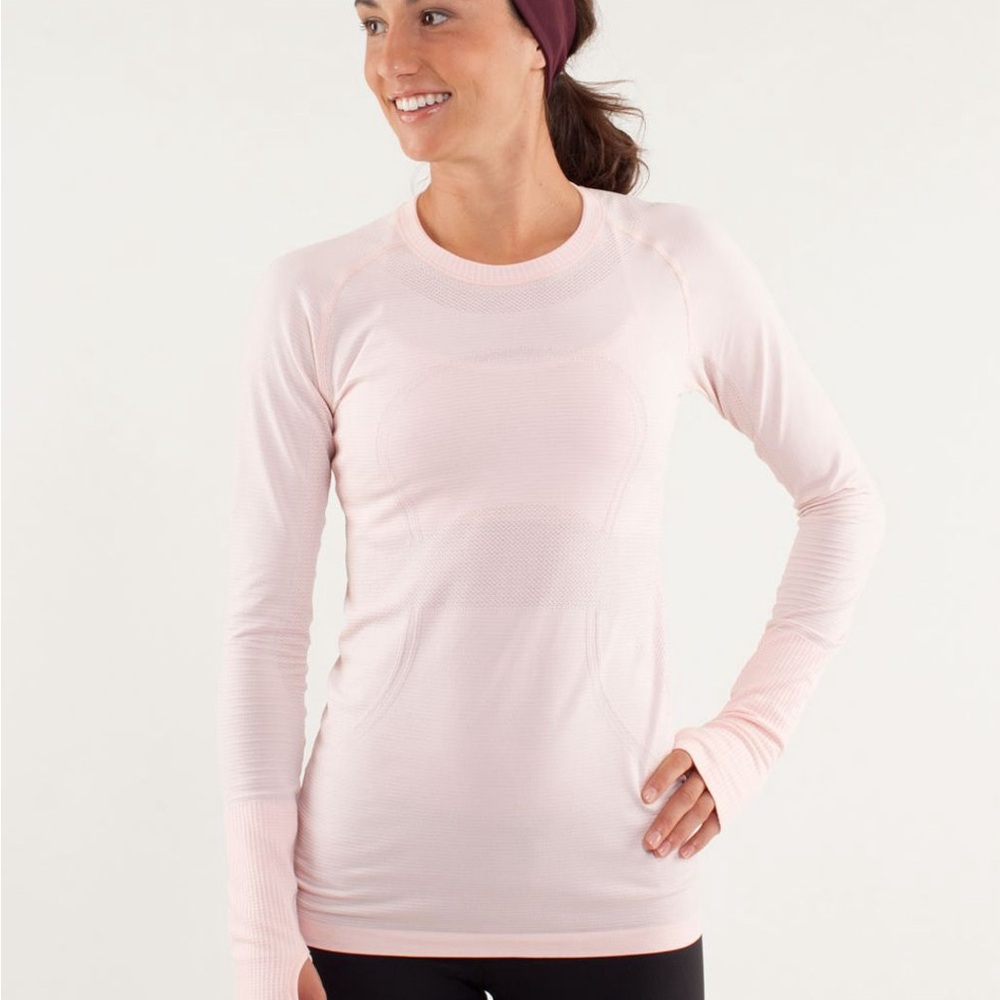 Lululemon Swiftly Tech Long Sleeve Pig Pink Size 4